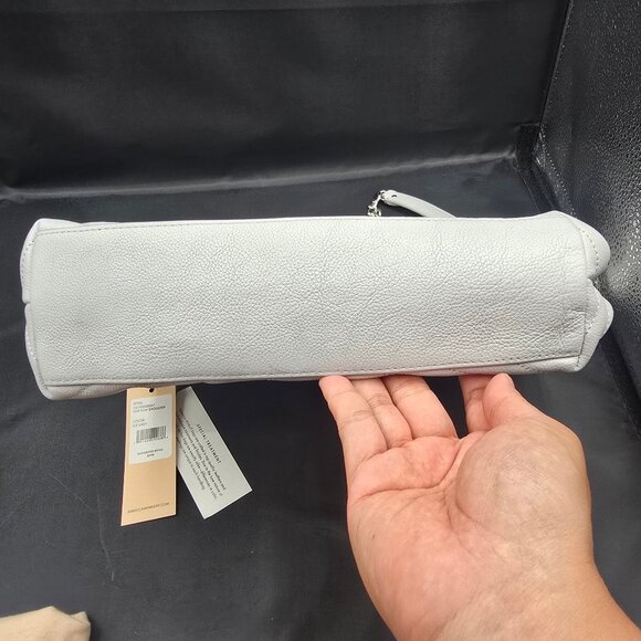 Rebecca Minkoff Light Gray Chevron Shoulder Bag - Picture 7 of 14